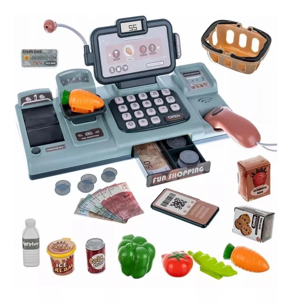 Caja Registradora Juguete Niños Negra - Imagen 3